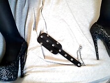 My snatch is burning and my nipples are pinched by electric tweezers