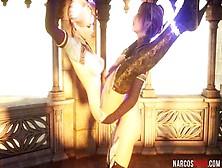 Futanari princess fucking horny teen