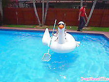 Tiny tattooed teen folded and pussyfucked (18+)