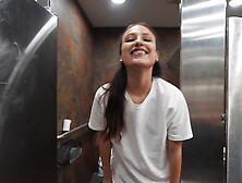 Horny Pizza worker takes some cock for a break after shift