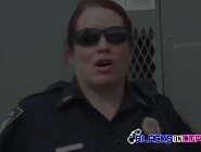 Horny female cops caught a black suspect of a crime