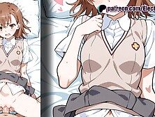 Misaka Mikoto Got Creampied On The School Desk!