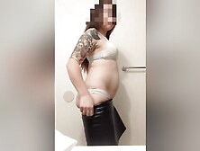 Sexy Milf Strips Out Of Tight Skirt