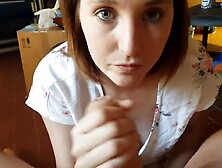 I drink dad's cum after sucking his penis