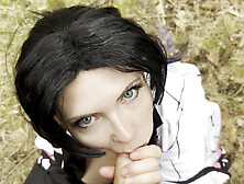 Demon Slayer Kanae Cosplay in the Forest – Forbidden Lust in the Open Air!
