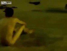 Robbers forced to strip