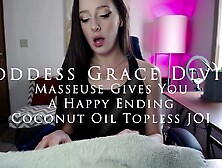 Masseuse Gives You A Happy Ending - Coconut Oil Topless JOI