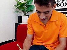 Angela White gives hung dude intense cock and balls sucking