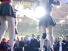 schoolgirls upskirt panty dance. mp4