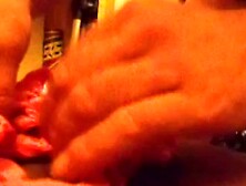 emptying a full load in little leona's panties