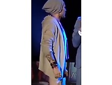 Famous guy gets naked on stage at award show