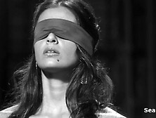 Maia Thomas and Katherine are posing naked at fetish photoshoot