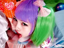 Asian Cutie In Cosplay Sucking Dick After Lollipop