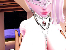 VRCHAT POV blonde girl dances for her master and gets fucked hard