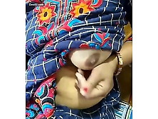 Desi Housewife Showing Her Tits And Hand-Job