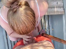 Real outdoor sex in a boat on the lake   4K POV