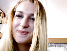 Sexy youthful blond gets screwed by stranger's huge jock and sucks