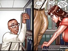 Detention season #1 Ep.  #2 - BBC Collage Student Drilled Black Teacher in her Office at school