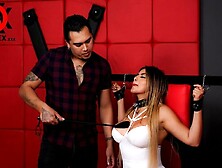 BDSM style fucking session with horny Haide Unique