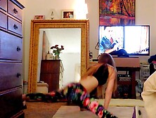 White girl booty poppin twerk part 1