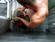 I caught my ally wanking to porn,  licked his feet,  and then this guy drilled my booty hard.