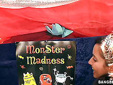 Massive cock puppet show for a sexy exotic babe