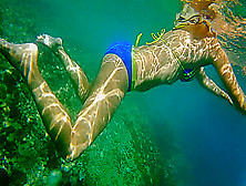 Underwater Close Up Pee And Naked Swimming