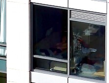 caught neighbor jerking off through window