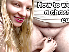 Chastity tutorial - how to wear a chastity cage - part 1