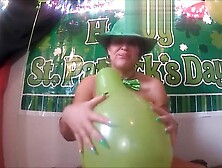 Popping Balloons,  Boobs Bouncing