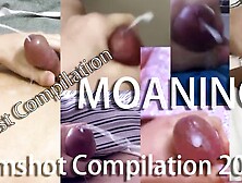 My Best Set of Ever: Facial Set of 2020,  male moaning jerk off set of.  Cumpilation.