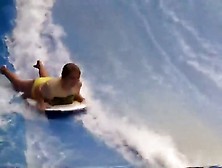 Bikini Accidents On The Water Slide