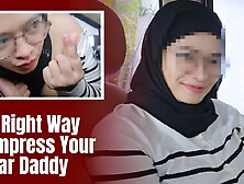 Hijab College Girl Have Fun With Sugar Daddy in The Car - Minokiiko