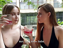 Threesome Sex on the First Date! Lucky Guy Fucks Two 19-year-old Stepsisters!