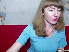 Blonde European Milf showing tits on webcam