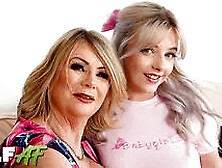 Gabie Blonde,  Blonde Gabie And Lady Blonde In 50 Year Age Gap Lesbians! 71 Yo And Hardcore