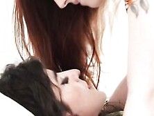 Redhead Lesbian 1St Time Licking Her Gf