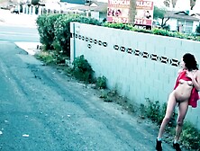 Sexy Slim Amateur Milf Exposing Her Naked Body In Public