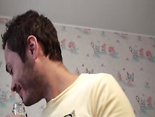 Sexy dilettante in hose in sex tool and hard rod fuck