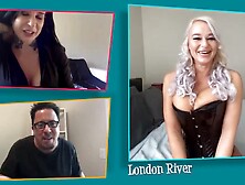 Kinky Dude Chats Over The Webcam With Two Mature Pornstars