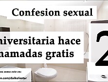 Confesión Sexual: Ella Mamando Por Vicio 2.  Audio Español.