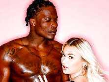 White Mademoiselle Natalia Starr Pleases Her Black Boyfriend