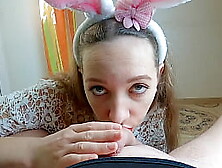 Sexy Amateur Bunny Gives Blowjob And Sucks The Soul Out Of Older Man! Amazing Deepthroat & Throatpie! Pov Cum In Mouth! Active H