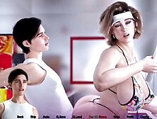 Blasting my stepmom's big boobs in a public place - 3D hentai animation