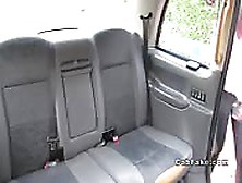 Redhead American Babe Fucks In Fake Cab