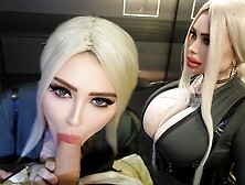 Hard Hammered Stranger In The Mouth In The Elevator, Public Sex With A Housemate
