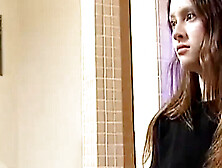 Jassie James Blows Stepbro in Home Bathroom - Teen School Uniform BJ