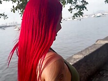 We Went For A Walk With Exhibitionism,  He Already Had A Hard-on Wanting To Fuck Me,  We Got Home And I Got Fucked In The Ass