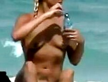 Voyeur Troc Spying Flatchest Beauty On Beach