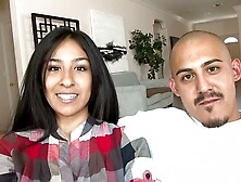 Hot Latina amateur Jessie gets her tight pussy stretched by big cock in homemade sex